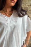 Rustic Nature Linen Blend Pocket Tee White